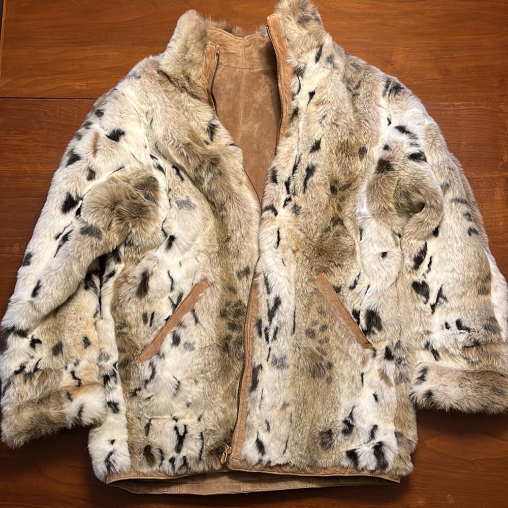 WINLET Suede/Fur Reversible Women’s Coat, Size M